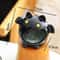 Spooky Ceramic Ghost and Bat Halloween Decor Accent