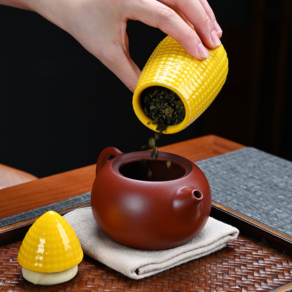 Elegant Ceramic Tea Storage Jar Airtight Moisture Proof Container 2