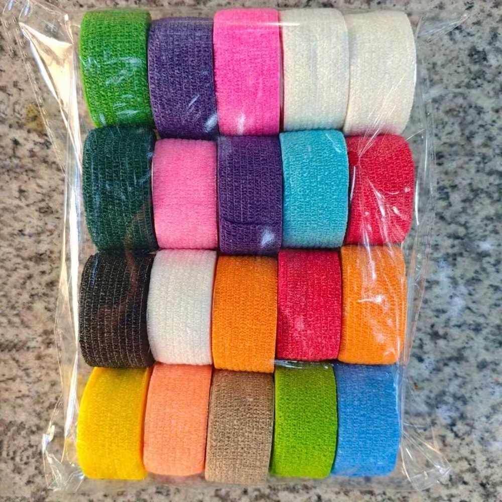 Colorful Self Adhesive Pet Sports Tape Cohesive Bandages for Dogs, Cats & Horses