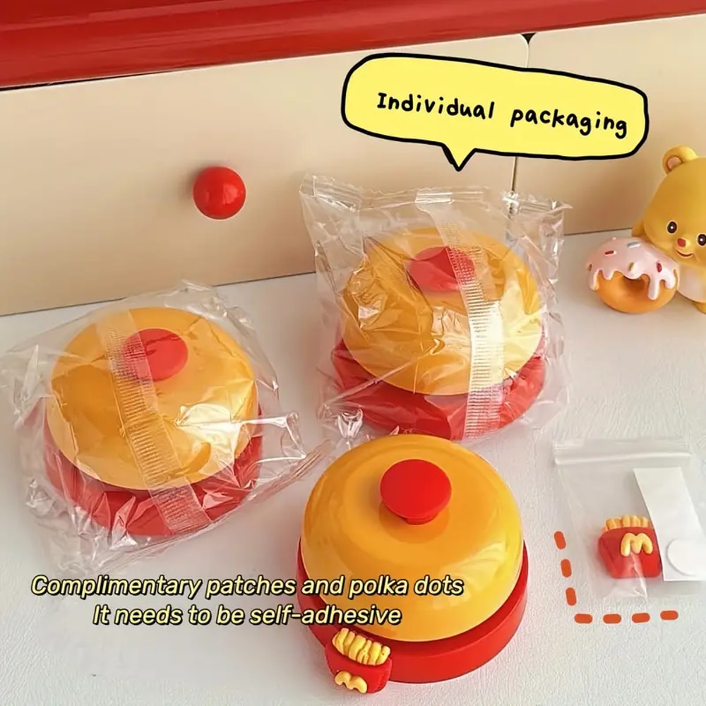 Desk Service Bell With Cute Hands Novelty Ring Bell Pet Training Bell 5