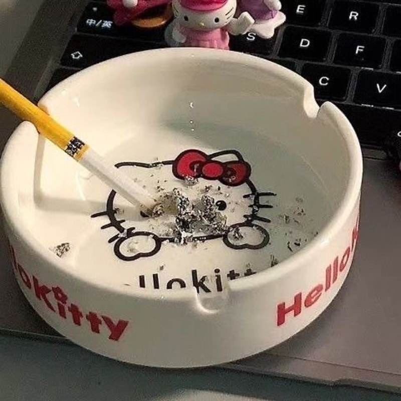 Extra Large Cute Hellokitty Ashtray Trendy Gift for Boyfriend