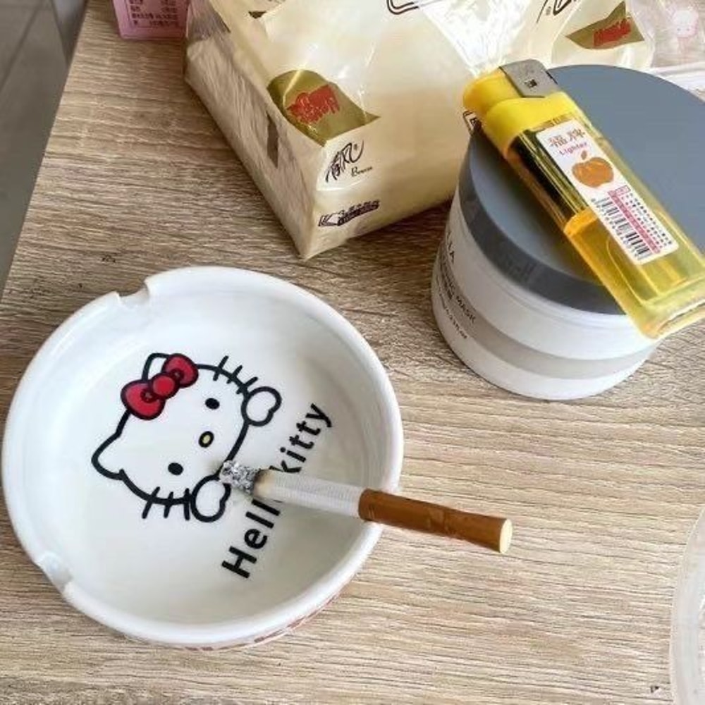 Extra Large Cute Hellokitty Ashtray Trendy Gift for Boyfriend