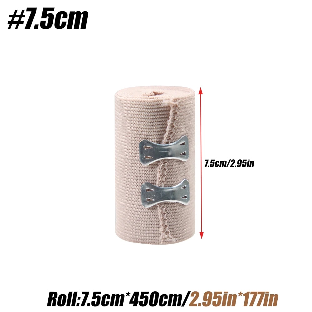 Premium Elastic Bandage Wrap Cotton Latex Free Self Adhesive Support For Sports First Aid 7