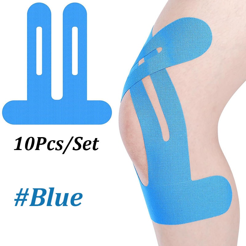 Premium Precut Kinesiology Tape For Knees Waterproof Breathable Athletic Support 7