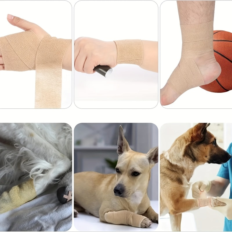Breathable Self Adhesive Sports Bandage For Wrist Finger Knee Support 5