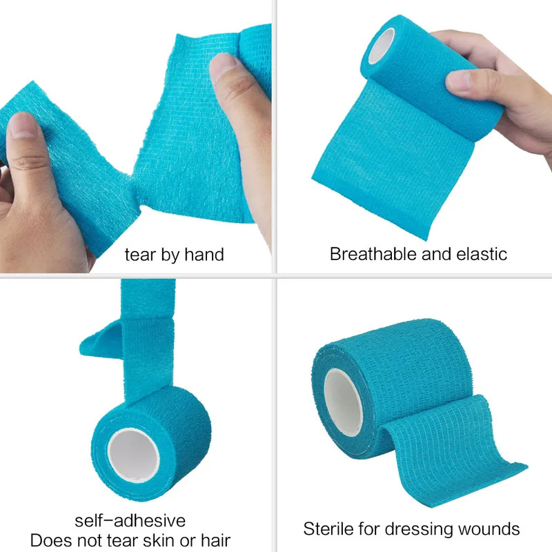 Self Adhesive Elastic Bandage Wrap Tape For Sports Knee Support 2