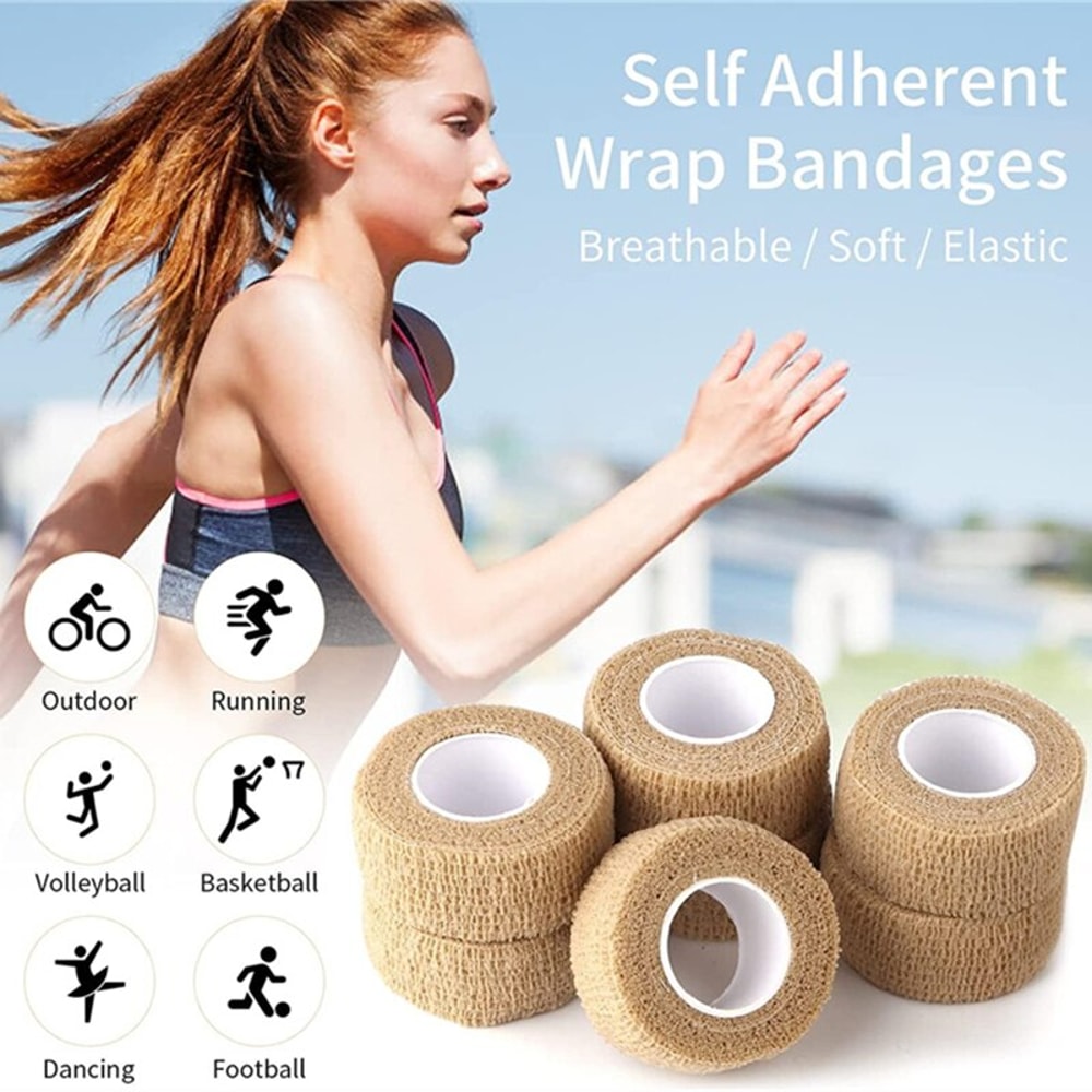 Self Adhesive Disposable Elastic Bandages for First Aid & Tattoo Care