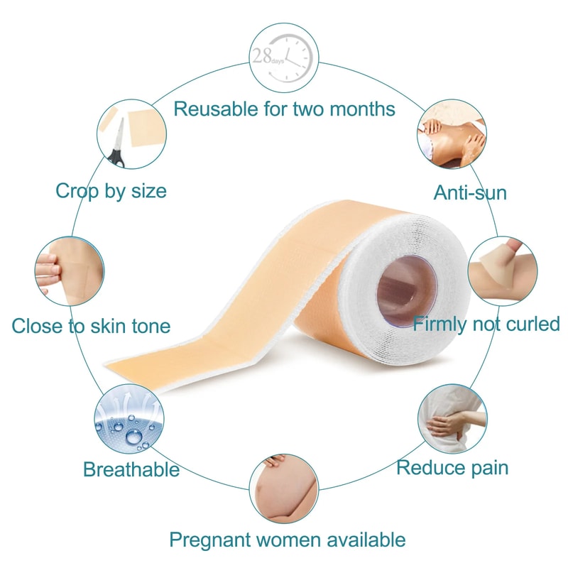 Advanced Silicone Scar Sheets Reusable Scar Repair Tape For Smooth Skin 3