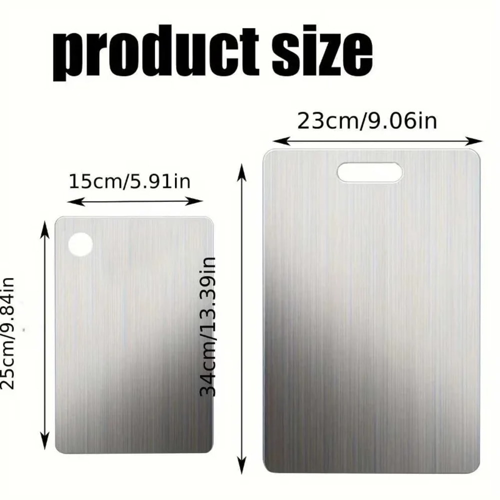 Premium Stainless Steel Cutting Board Set Heavy Duty & Non Slip