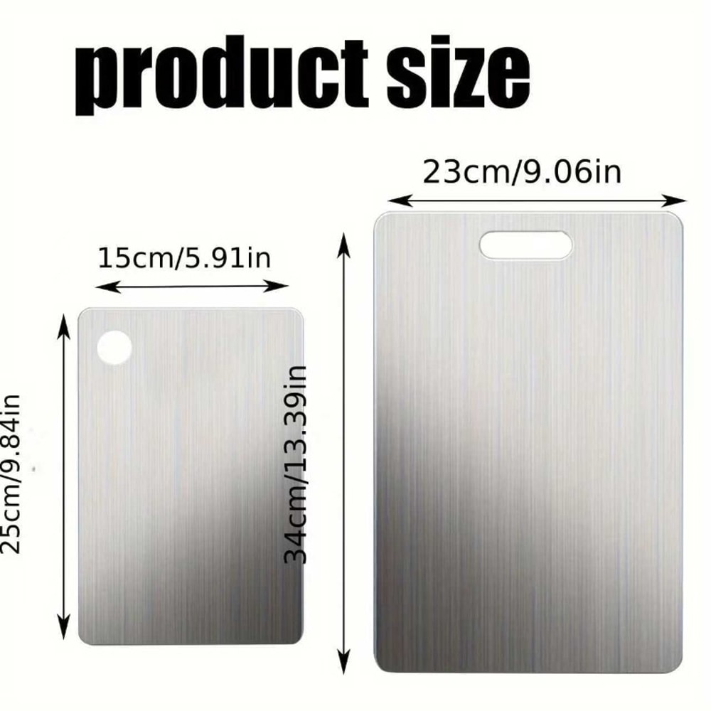 Premium Stainless Steel Cutting Board Set Heavy Duty & Non Slip