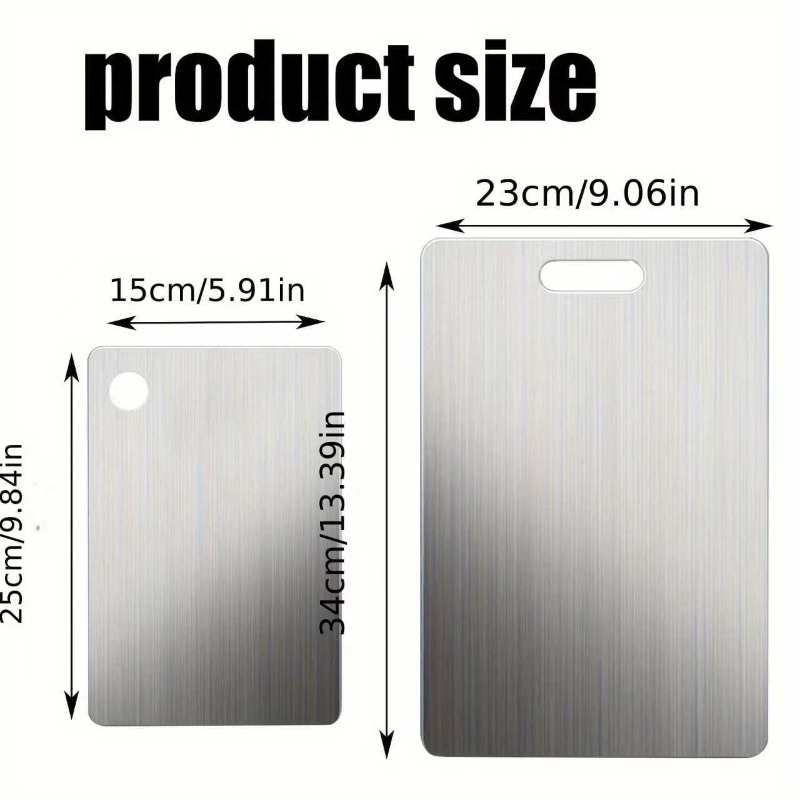 Premium Stainless Steel Cutting Board Set Heavy Duty & Non Slip