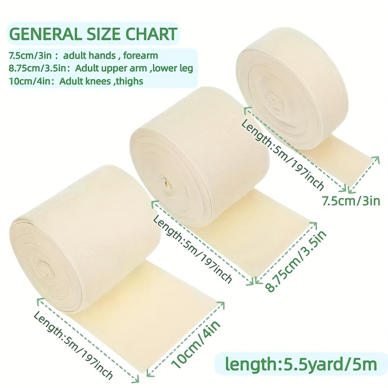 Portable Elastic Tubular Bandage Cut to Fit Compression Support Bandage