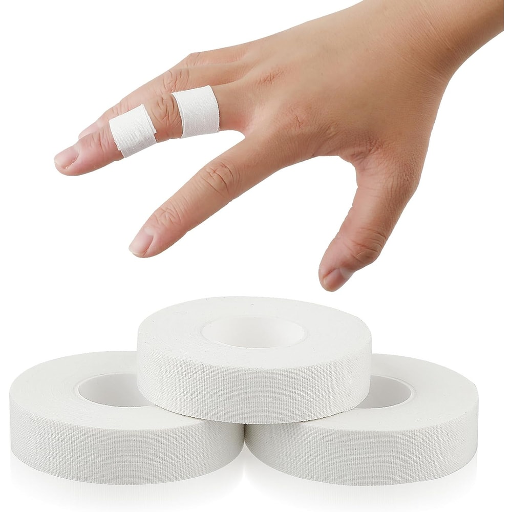 Premium White Athletic Finger Tape Extra Strong Sports Grip for Climbing