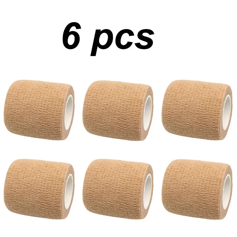 Beige Self Adhesive Sport Elastic Bandage For Knee Joint Support 3
