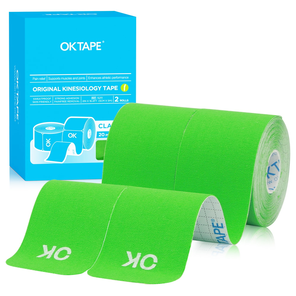 Kinesiology Athletic Tape Rolls Precut Strips Latex Free 6