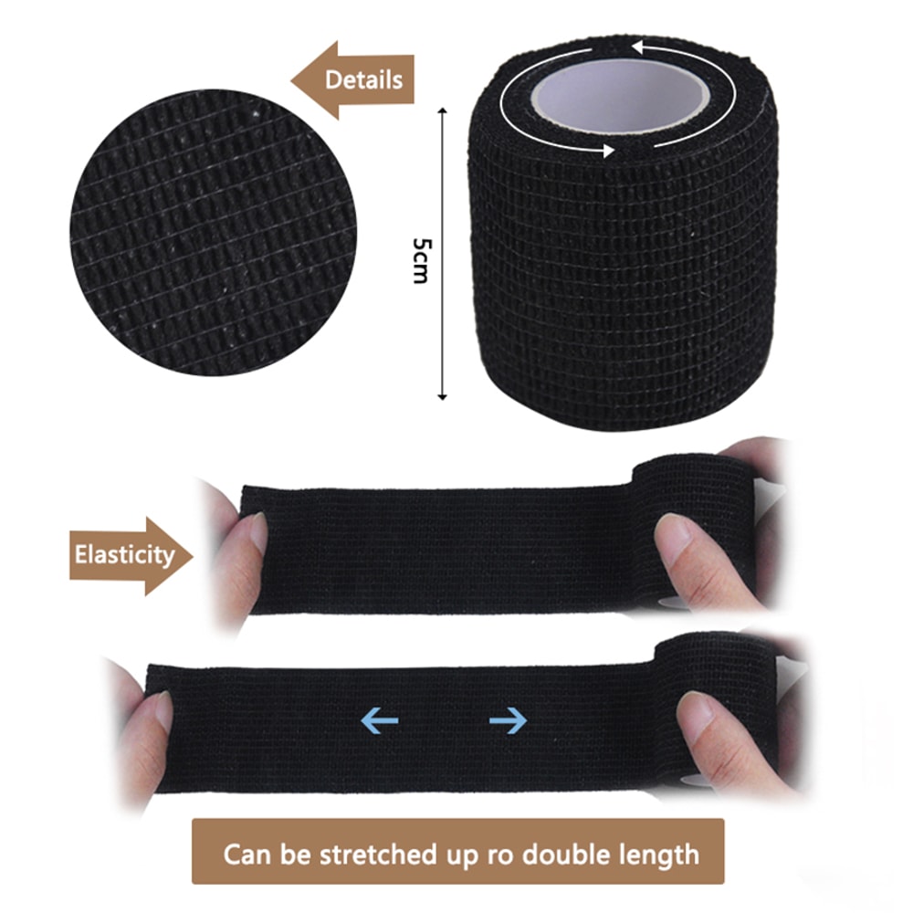 Premium Self Adhesive Sports Bandage Breathable Elastic Wrap For Finger Wrist Support 1