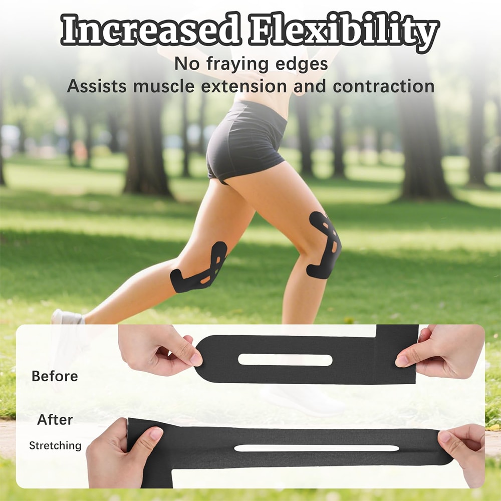 Premium Knee Support Athletic Tape Waterproof Breathable kinesiology tape for Pain Relief & Stability