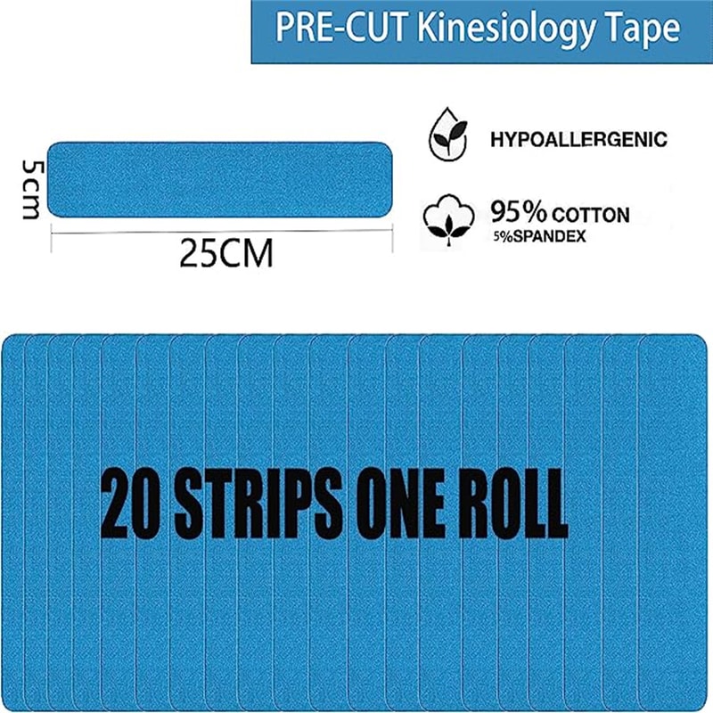 Pro Kinesiology Tape Roll Set Waterproof Breathable Athletic Tape 1