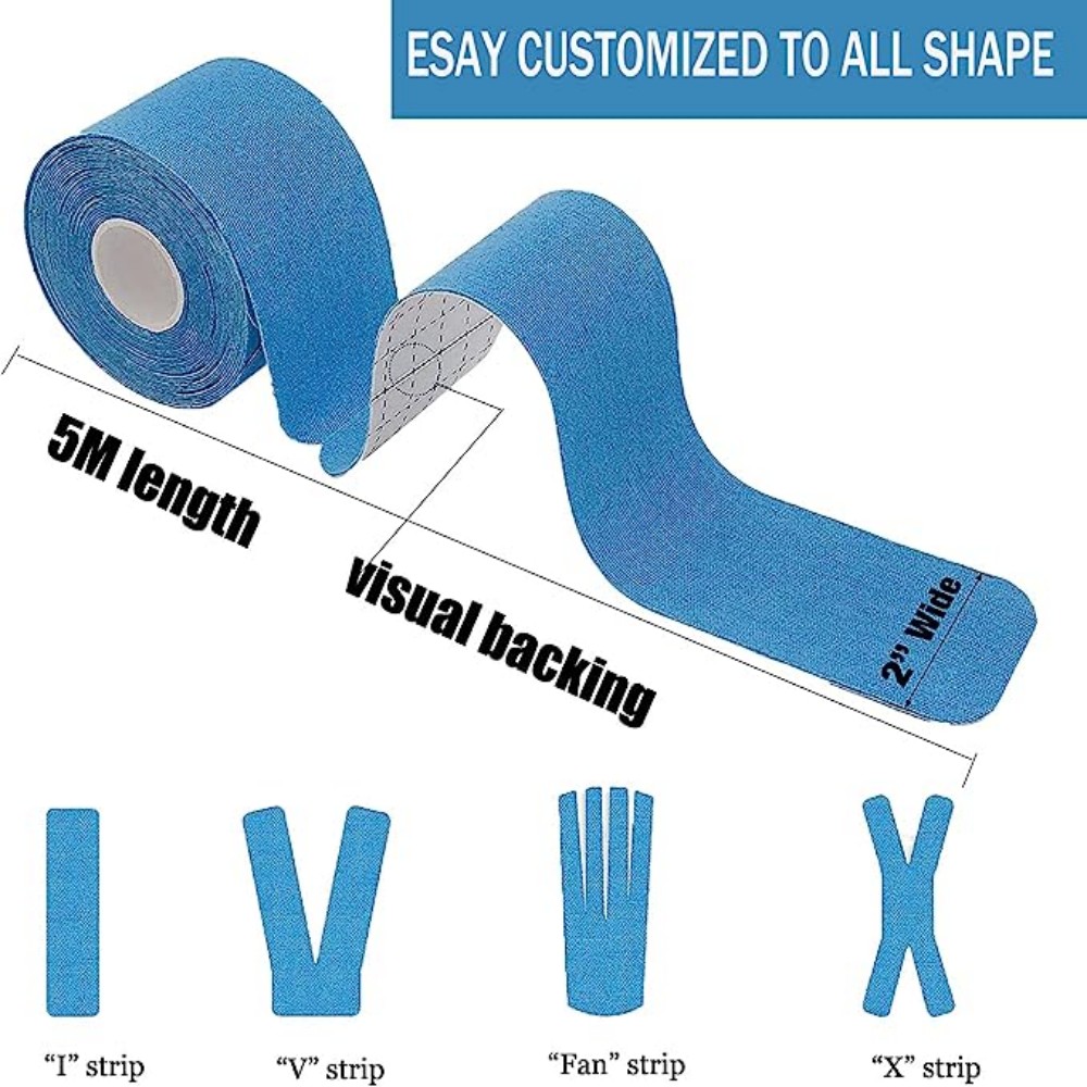 Pro Kinesiology Tape Roll Set Waterproof Breathable Athletic Tape 2
