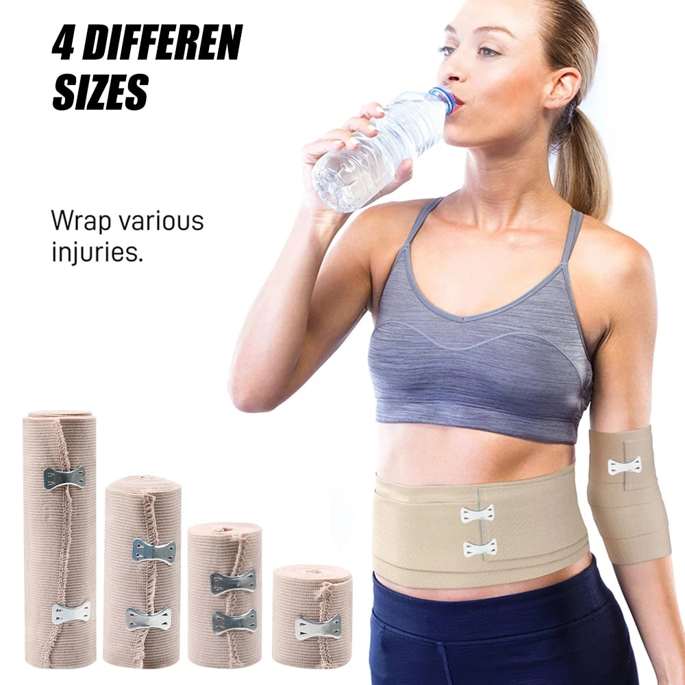 Premium Sports Compression Bandage Wrap Elastic First Aid Support For Ankle Wrist Arm Leg 4