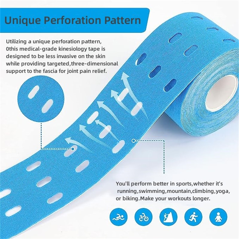 Premium Breathable Kinesiology Tape For Pain Relief Muscle Support 5