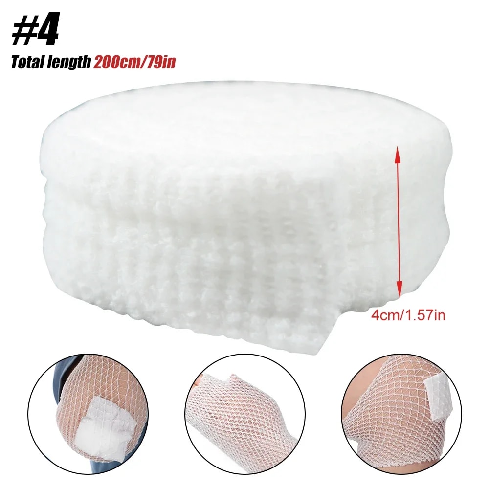 Premium Tubular Elastic Bandage Breathable Non Adhesive Wound Dressing Retainer 7
