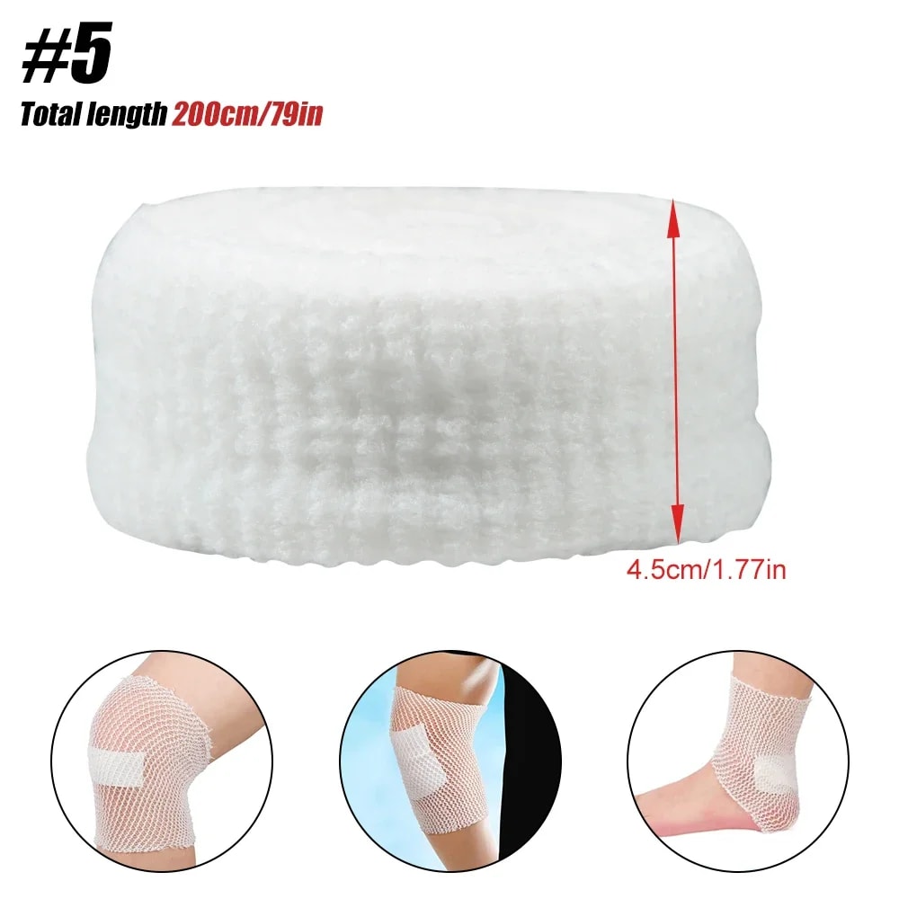 Premium Tubular Elastic Bandage Breathable Non Adhesive Wound Dressing Retainer 8
