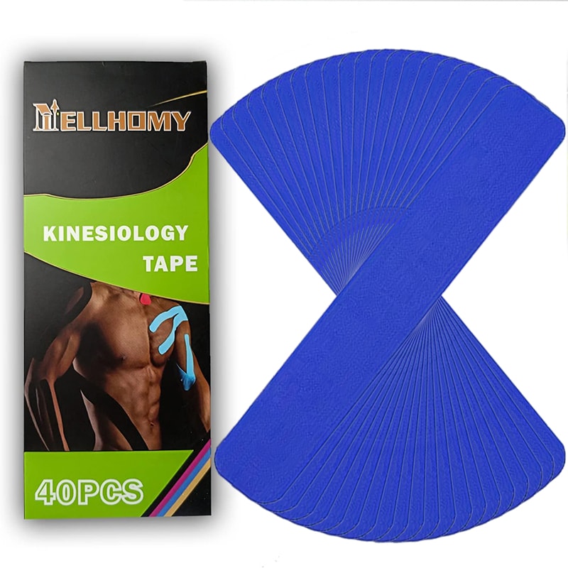 Premium Multicolor Pre Cut Kinesiology Tape Strips Set Elastic Sport Support For Muscle Joint Reli 6