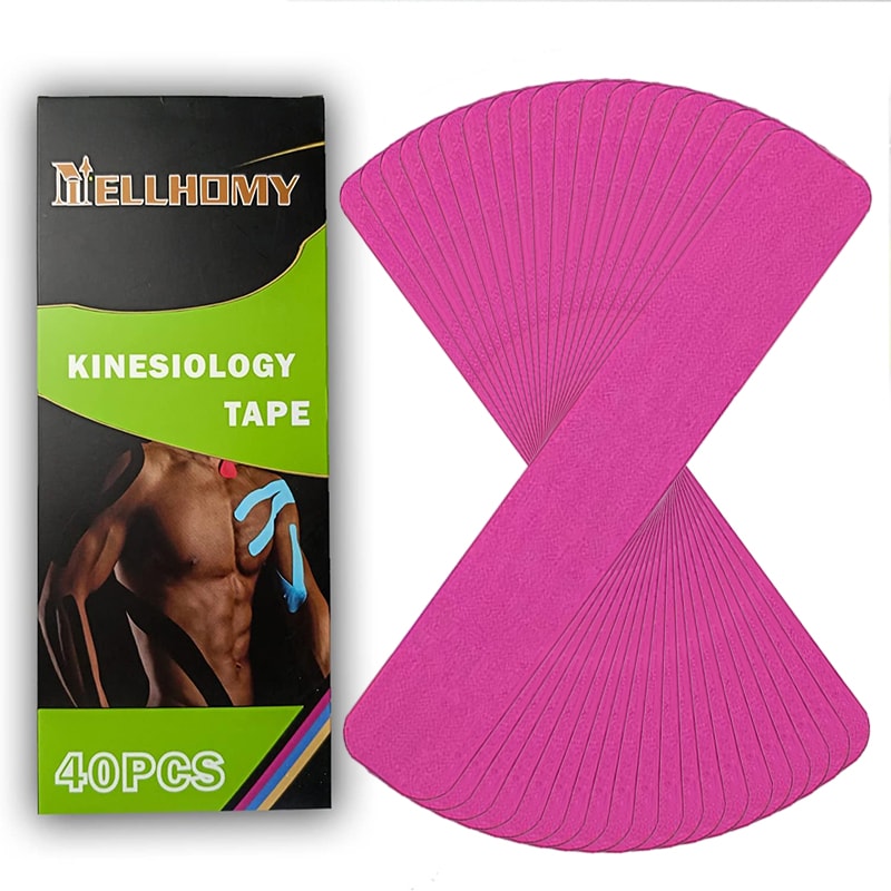 Premium Multicolor Pre Cut Kinesiology Tape Strips Set Elastic Sport Support For Muscle Joint Reli 7