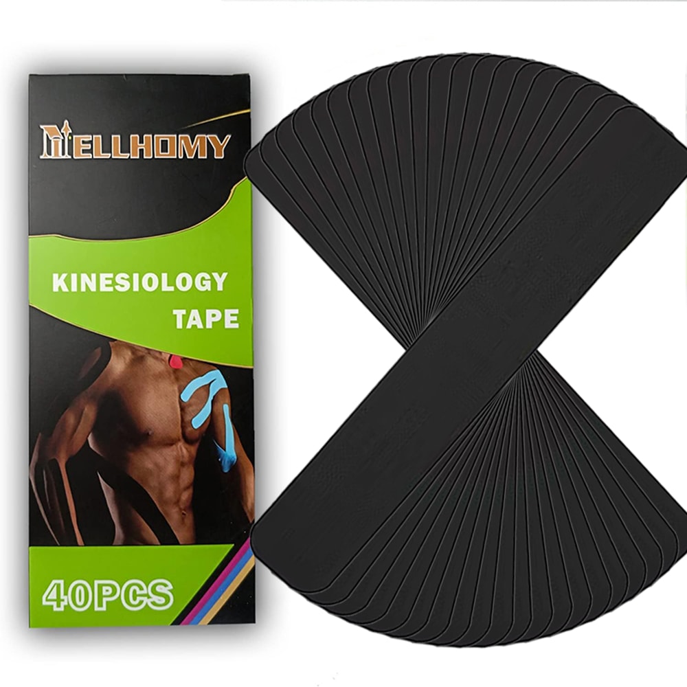 Premium Multicolor Pre Cut Kinesiology Tape Strips Set Elastic Sport Support For Muscle Joint Reli 9