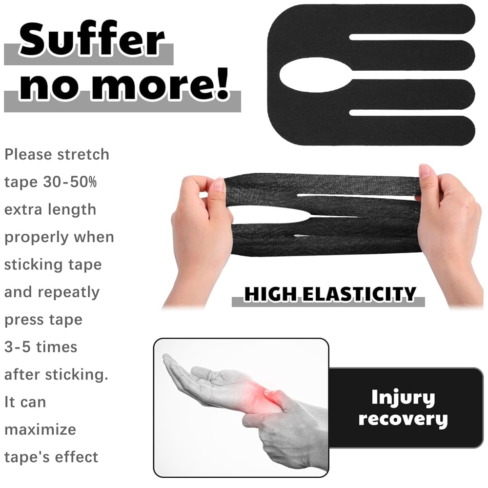 Precut Wrist Kinesiology Tape For Thumb Support And Carpal Tunnel Relief 5