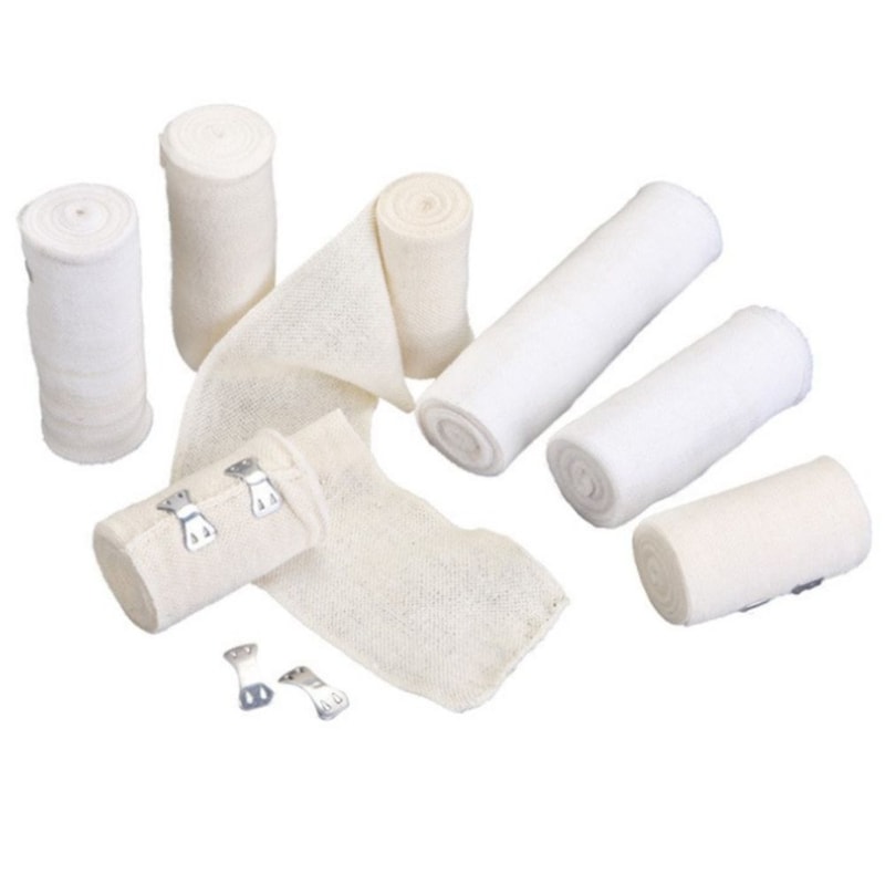 Skin Color Elastic Compression Bandage Breathable Cotton Sports Wrap 2