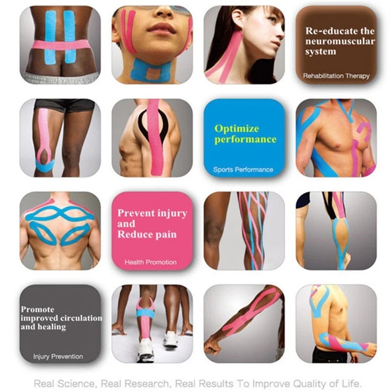 Elastic Kinesiology Tape For Muscle Support And Sports Taping 3