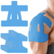 Precut Kinesiology Tape for Shoulder Waterproof Sports Support