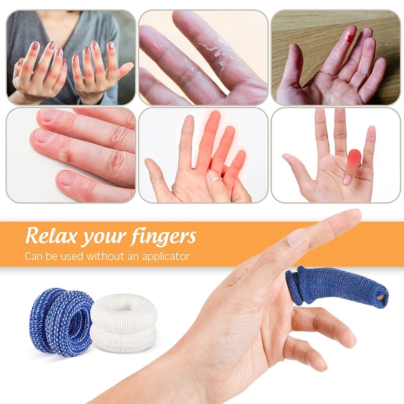 Tubular Finger Bandage Roll For Finger Swelling And Wound Dressing 3