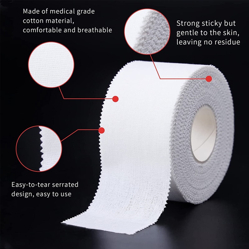 White Athletic Tape Strong Sports Tape For Wrist Ankle Support 1