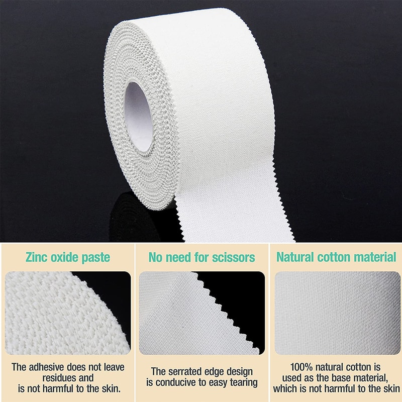 White Athletic Tape Strong Sports Tape For Wrist Ankle Support 2