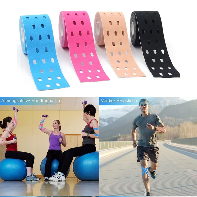 Perforated Kinesiology Tape Roll For Knee Ankle Shoulder Joint Support 0