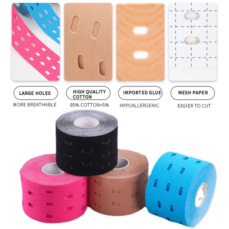 Perforated Kinesiology Tape Roll For Knee Ankle Shoulder Joint Support 4
