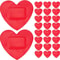 Red Heart Shaped Bandages Pack Waterproof Adhesive First Aid Strips