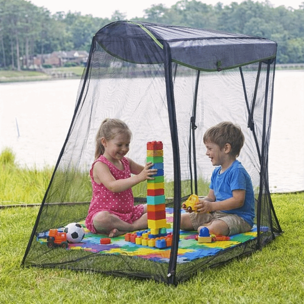 Compact Portable Mosquito Net Tent With Zipper For Camping Fishing And Travel 2