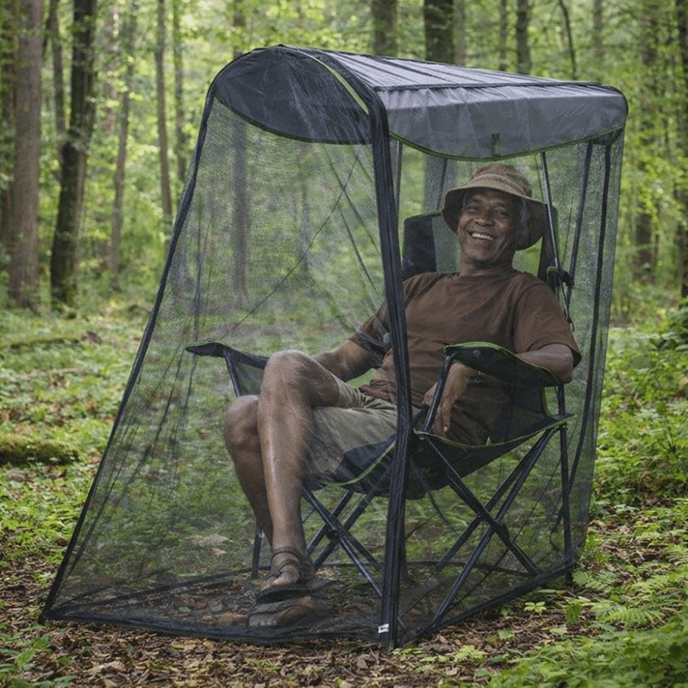 Compact Portable Mosquito Net Tent With Zipper For Camping Fishing And Travel 3