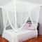 Elegant Four Door Mosquito Net For Bed White Canopy Net 2
