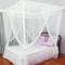 Elegant Four Door Mosquito Net For Bed White Canopy Net 2