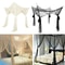 Elegant Four Door Mosquito Net For Bed White Canopy Net 3