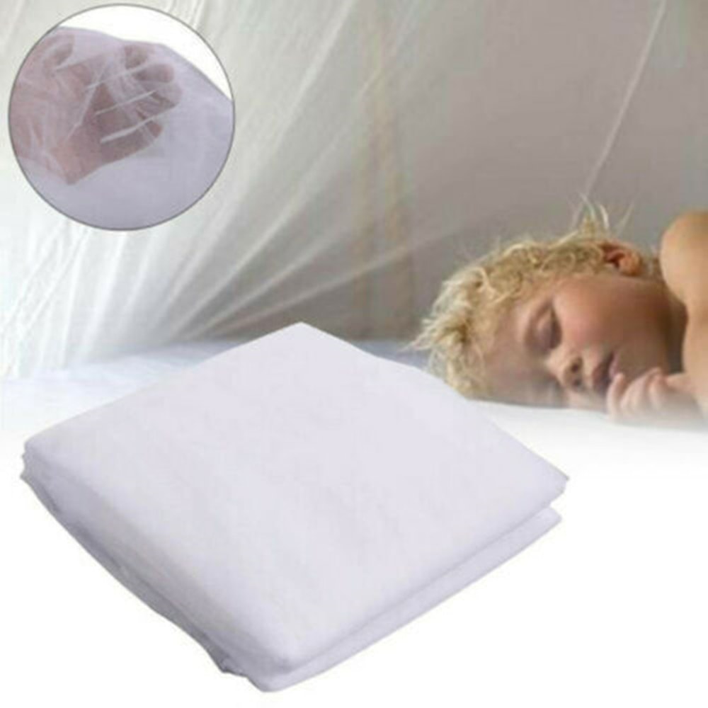 Elegant Four Door Mosquito Net For Bed White Canopy Net 4