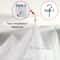Elegant Four Door Mosquito Net For Bed White Canopy Net 5