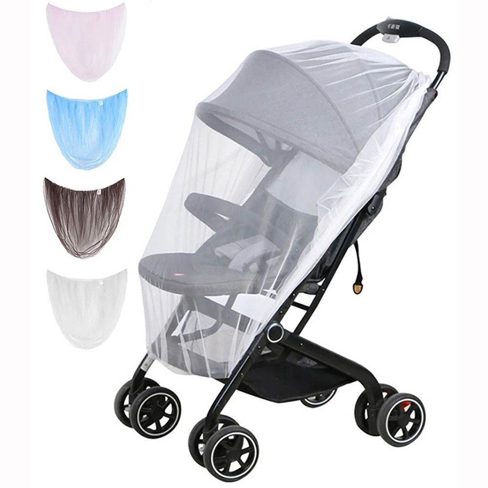 Breathable Baby Stroller Mosquito Net Folding Pushchair Bug Protection Cover 1