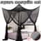 Four Door Mosquito Net for Bed Breathable Camping Insect Proof Canopy