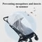 Universal Baby Stroller Mosquito Net Washable Crib And Bassinet Bug Cover 0